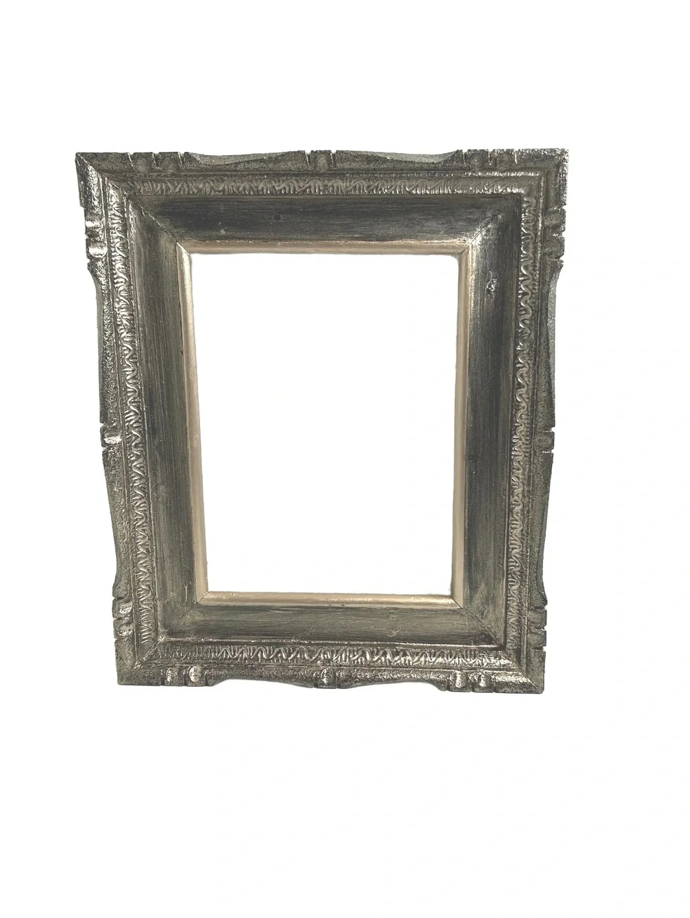 Vintage Light Gold Accented Ornate Wooden Picture Frame